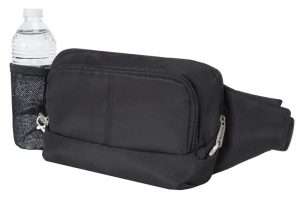 anti theft waist pack with water bottle holder