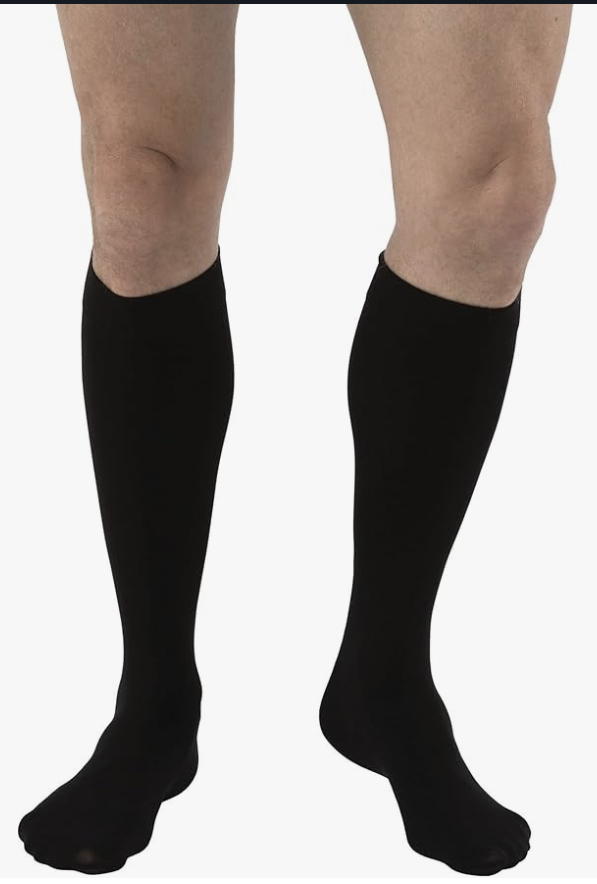 Prevent DVT in Flight Relief Knee High Graduated Compression Socks 20-30mmHg - Comfortable Unisex Design 