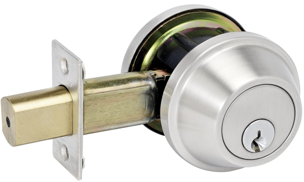  Master Lock DSCHDD32D Heavy Duty Double Cylinder, Grade 2 Commercial Deadbolt with Bump Stop,