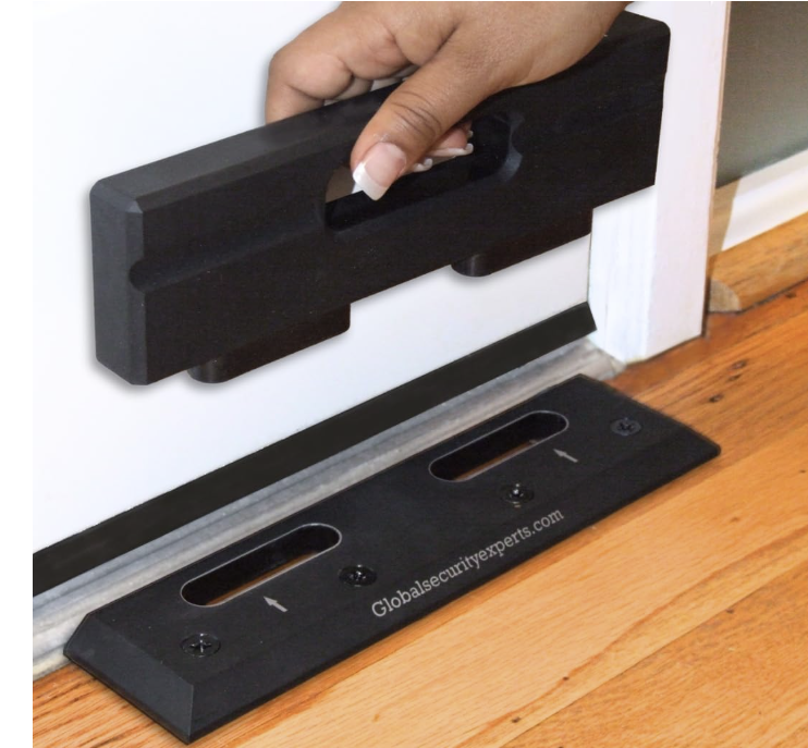 OnGUARD Security Door Brace | French Door Brace Jammer Barricade Defends Against Home Invasions, Burglaries , thieves break into homes by the garage