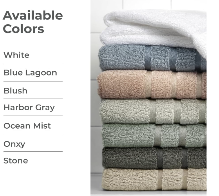  Extra Smooth Towel Viscose 28"x54" Highly absorbent Odor resistant Ocean Mist hotel style towels