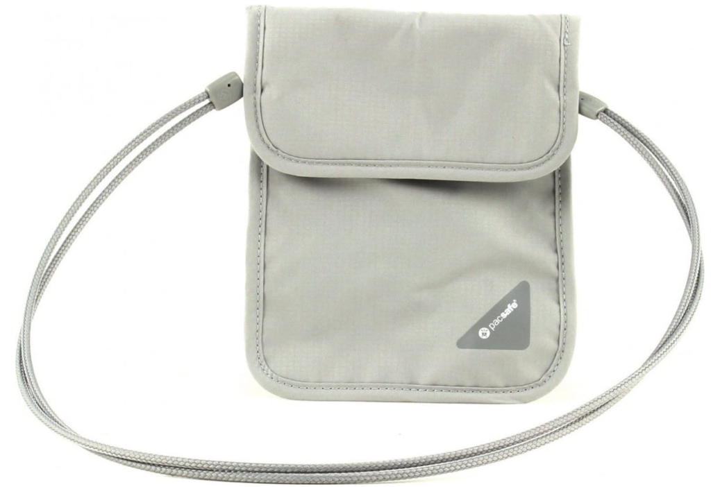 Pacsafe anti theft best neck pouch wallet for travel