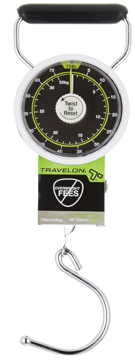 Frequent travelers pack
Travelon Stop & Lock Luggage Scale, Black