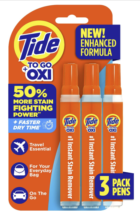  Tide Pen Stain Remover for Clothes, Tide To Go Pen, Instant Stain Remover Pen & Spot Cleaner, Portable & Travel-Friendly