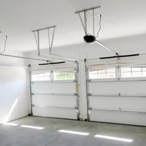 Open a garage door with a coat hanger